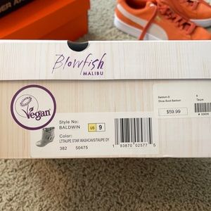 Blowfish- Vegan Leather Women’s Boots Taupe